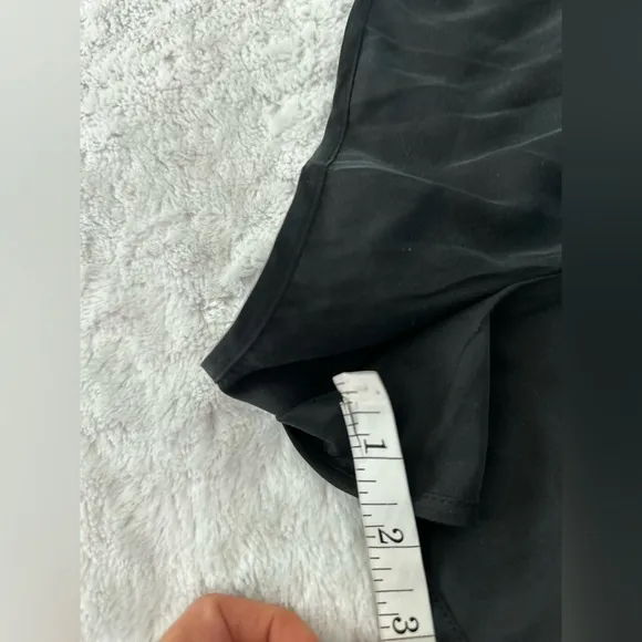 SKIMS Black Silk Sleep Tap Shorts