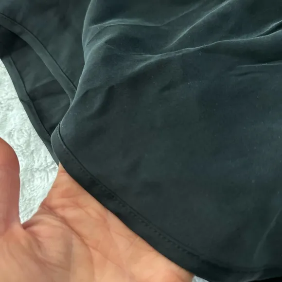 SKIMS Black Silk Sleep Tap Shorts