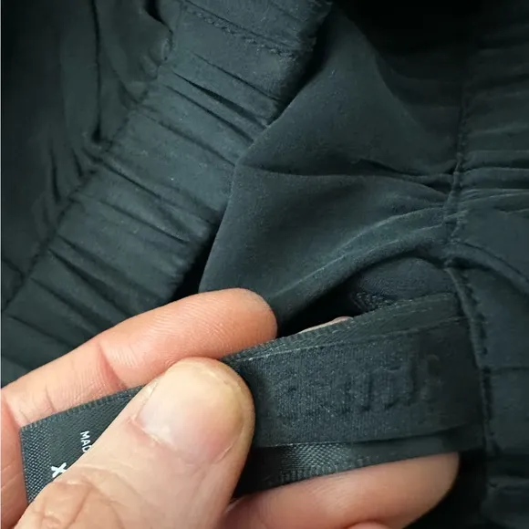 SKIMS Black Silk Sleep Tap Shorts