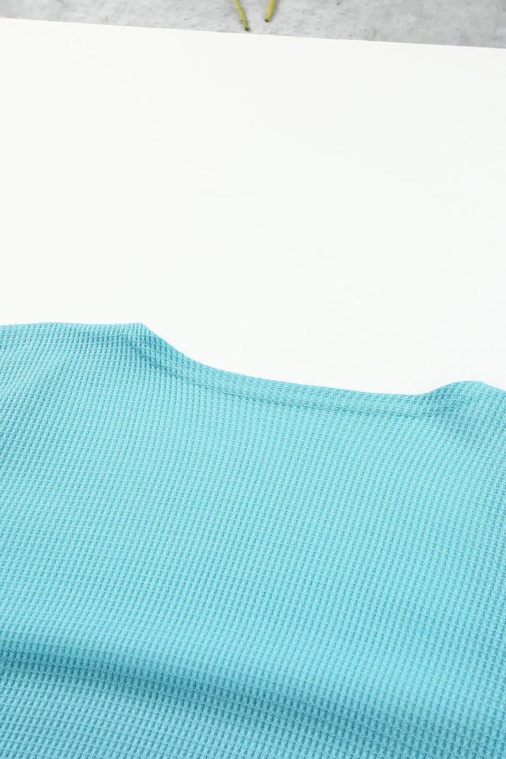 Sky Blue Loose Fit Stripe Colorblock Cardigan