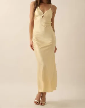 Slay Open-Back Keyhole Maxi Dress