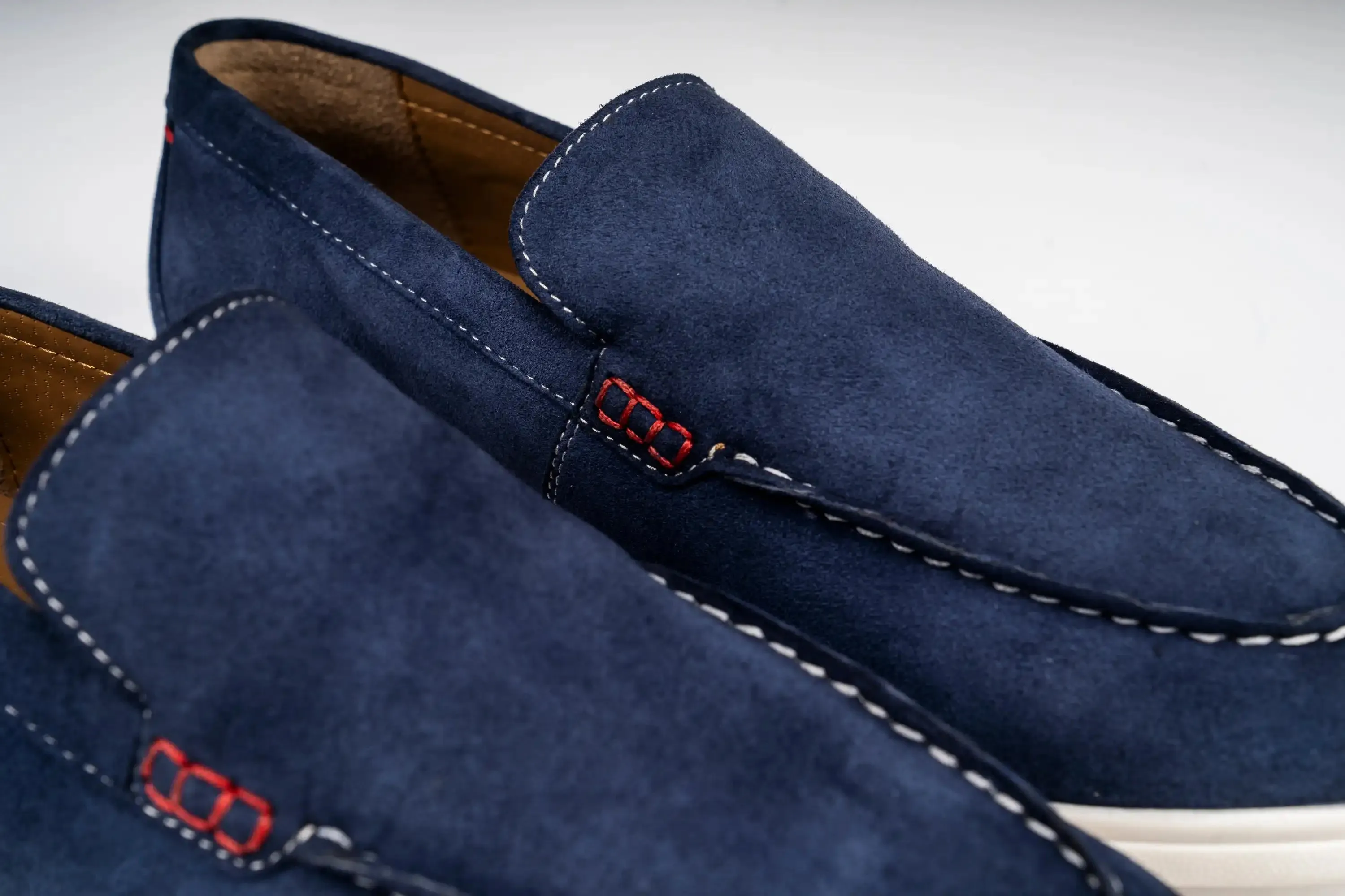 Sloane Mens Shoes Rocca Suede Loafer Navy Blue