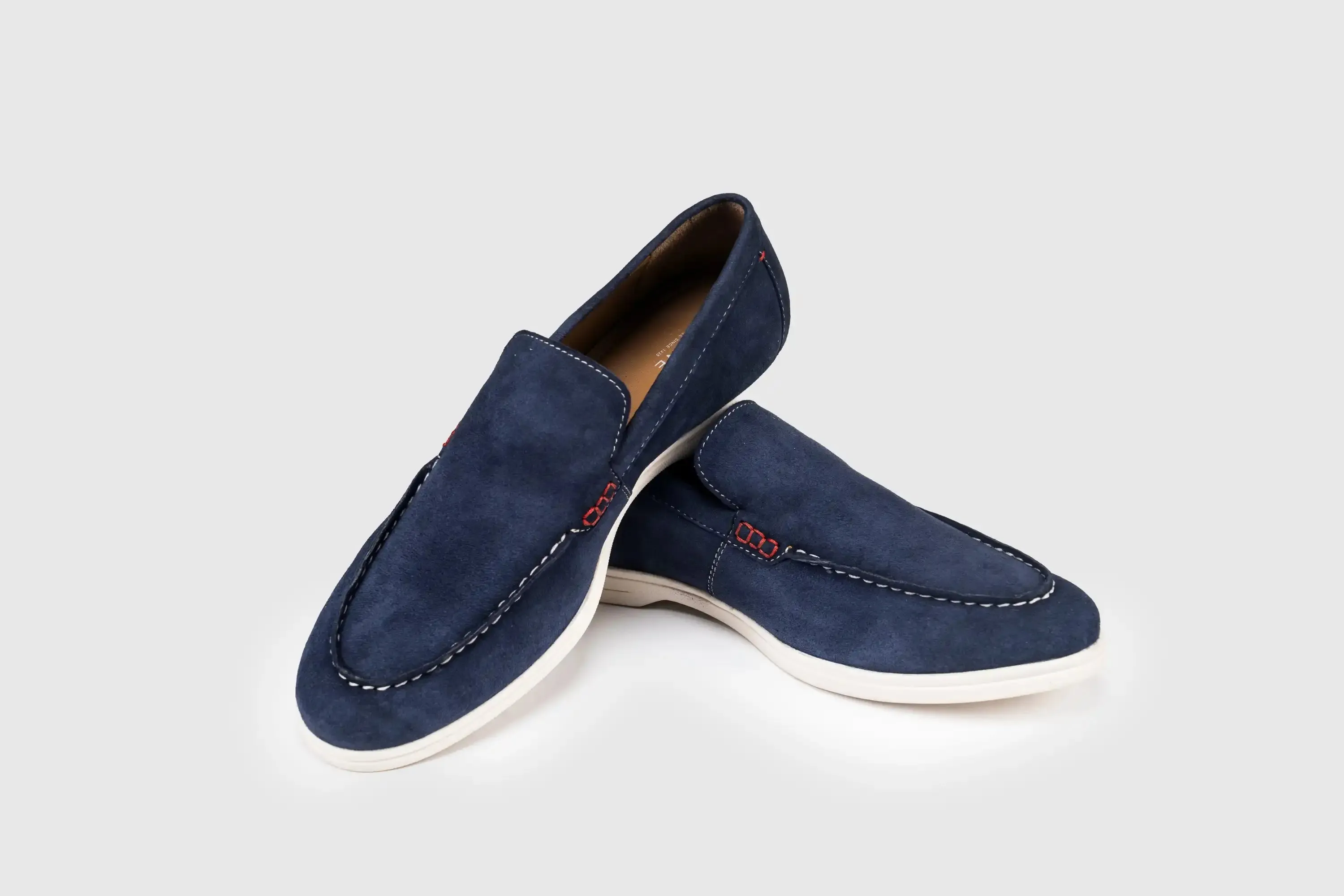 Sloane Mens Shoes Rocca Suede Loafer Navy Blue