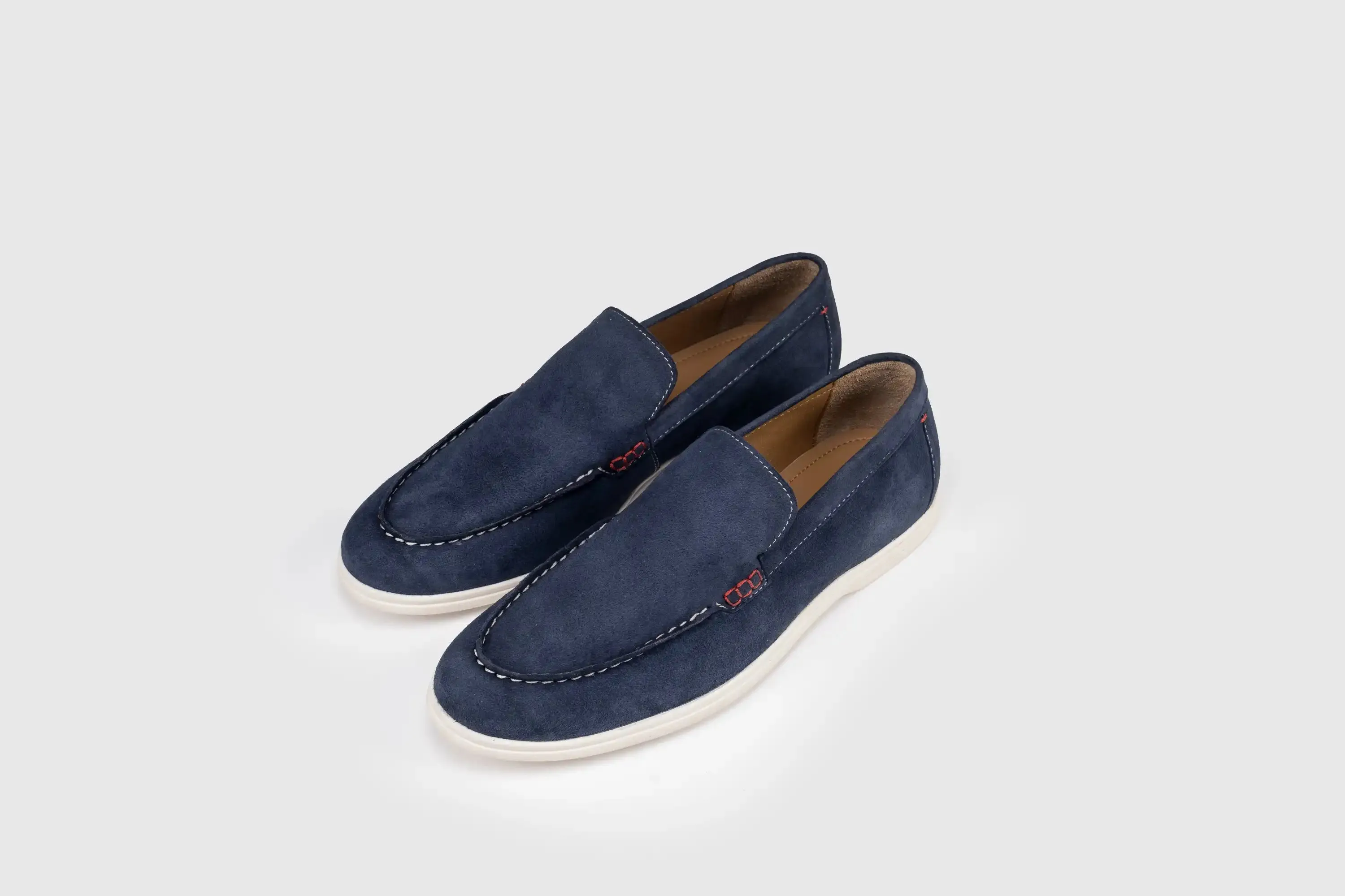 Sloane Mens Shoes Rocca Suede Loafer Navy Blue