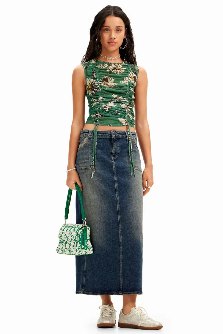 Small Textured Floral Bag