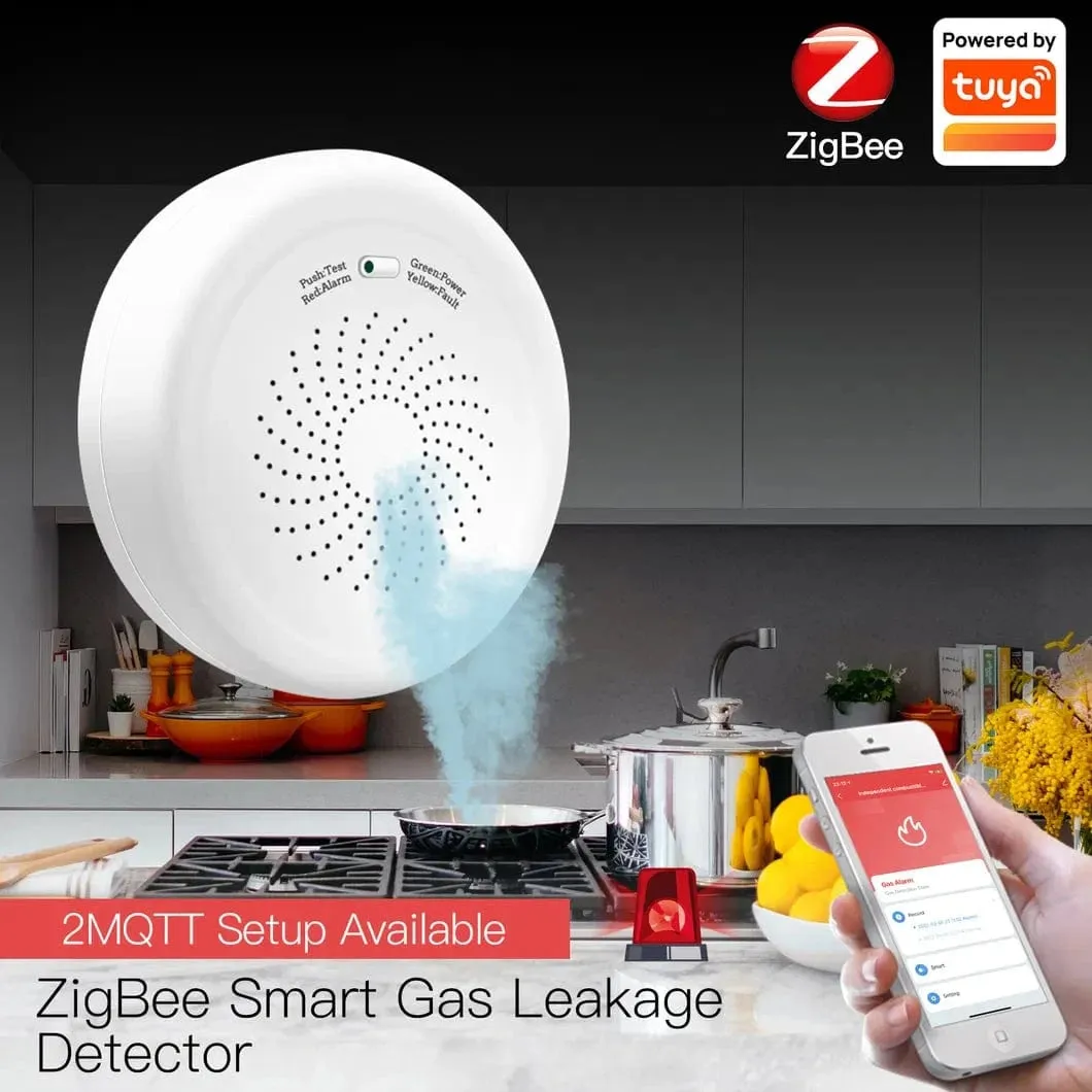 Smart Gas Leakage Detector Sensor with Mobile Alerts & Voice Control