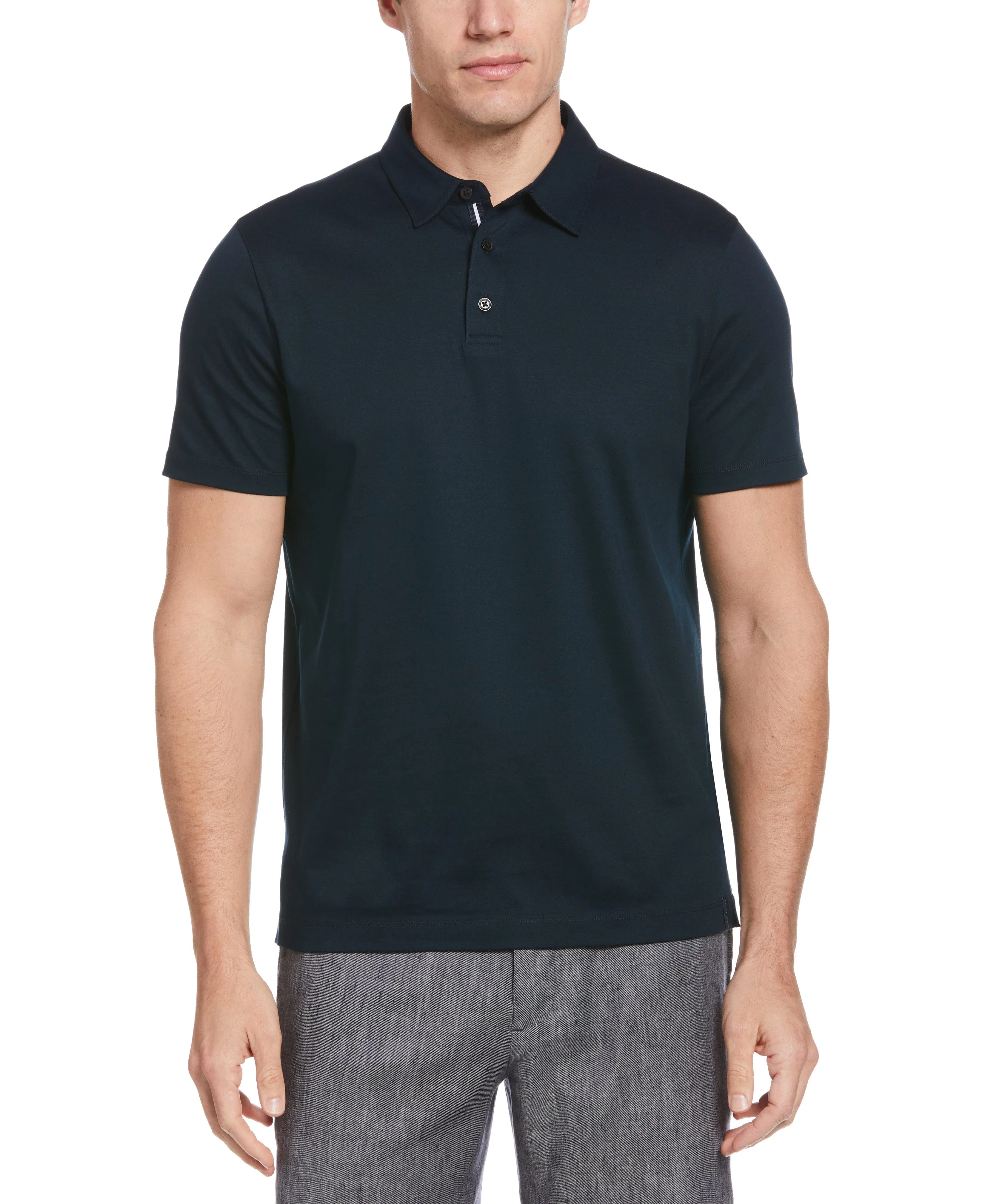 Smart Interlock Solid Polo