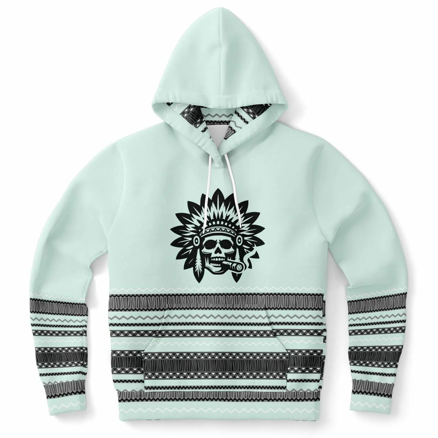 Smokin' Blue Indian Hoodie