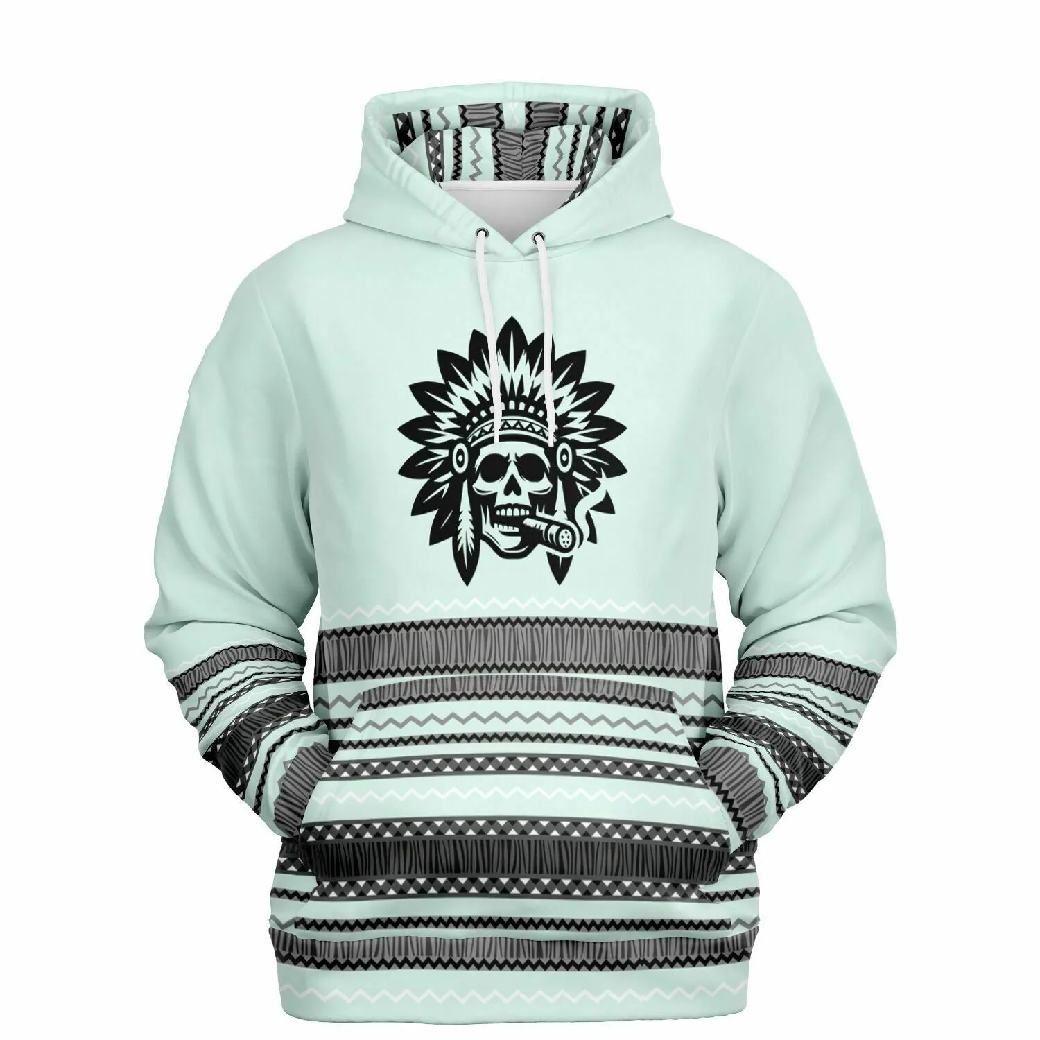 Smokin' Blue Indian Hoodie