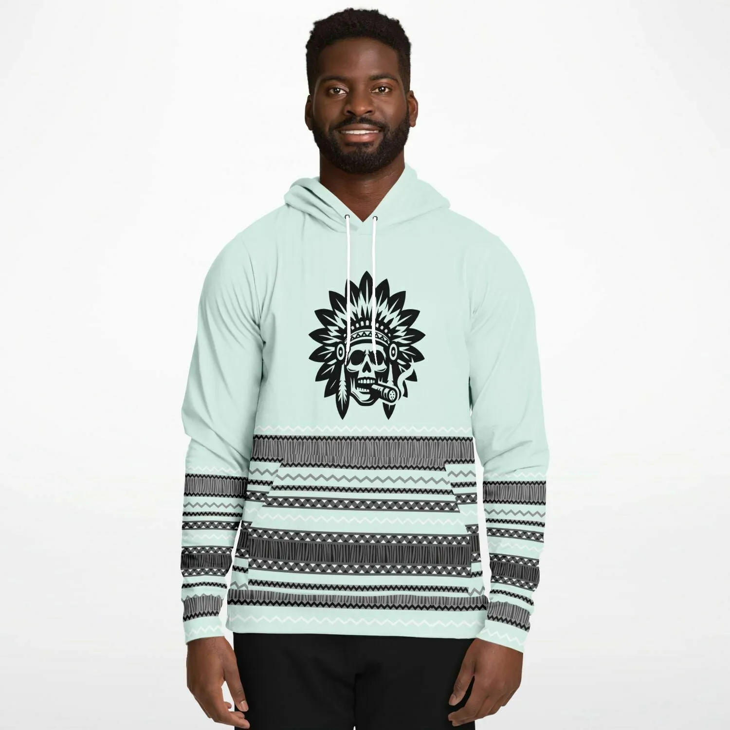 Smokin' Blue Indian Hoodie