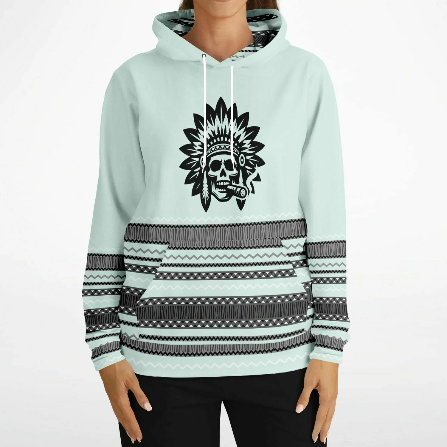 Smokin' Blue Indian Hoodie