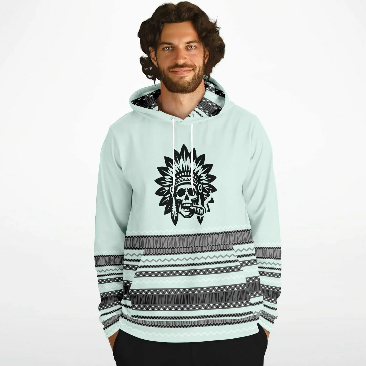 Smokin' Blue Indian Hoodie