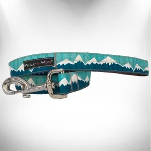 Snowcap Mountain Wintergreen Dog Leash
