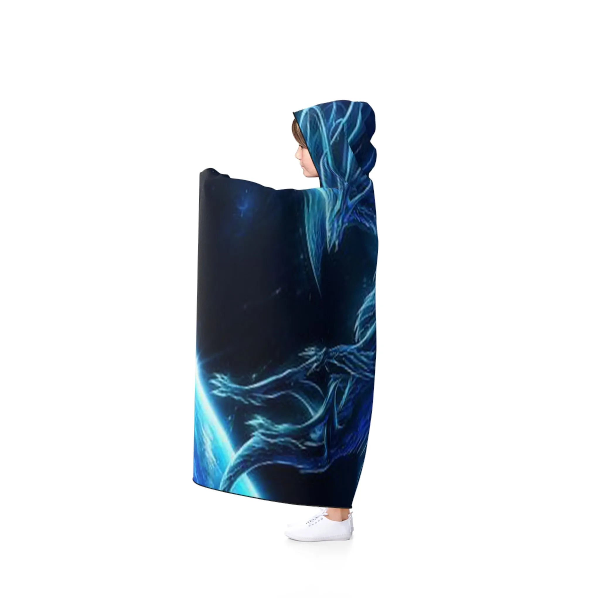 Space Fantasy Dragon Hooded Blanket