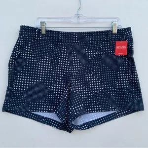SPANX 4” Sunshine Short Women’s Navy Blue / White XL 50473R Sunshine Collection