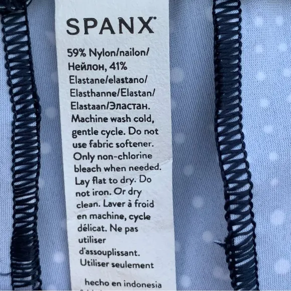 SPANX 4” Sunshine Short Women’s Navy Blue / White XL 50473R Sunshine Collection