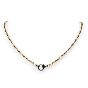 Spheric Padlock Necklace 3mm