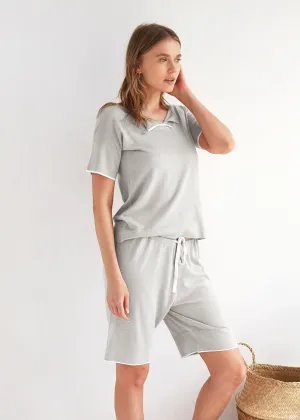 SPLIT NECK TEE