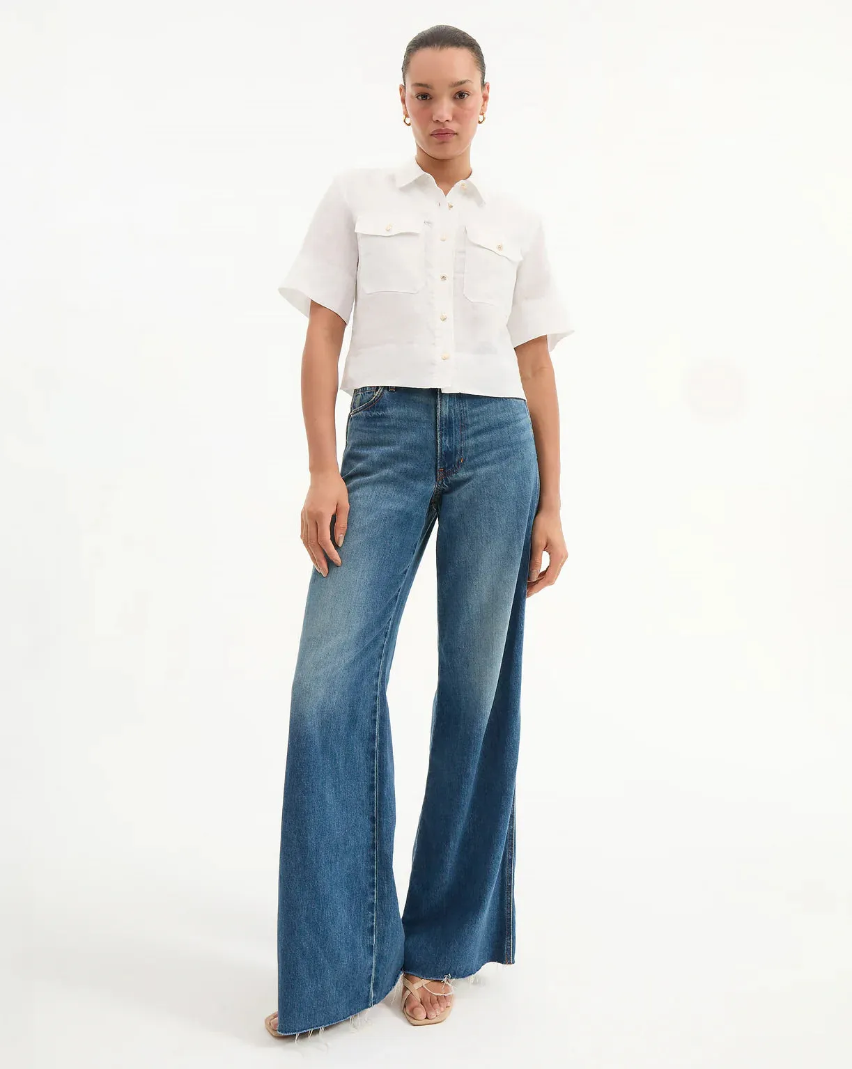 Spruce Linen Top - Off White