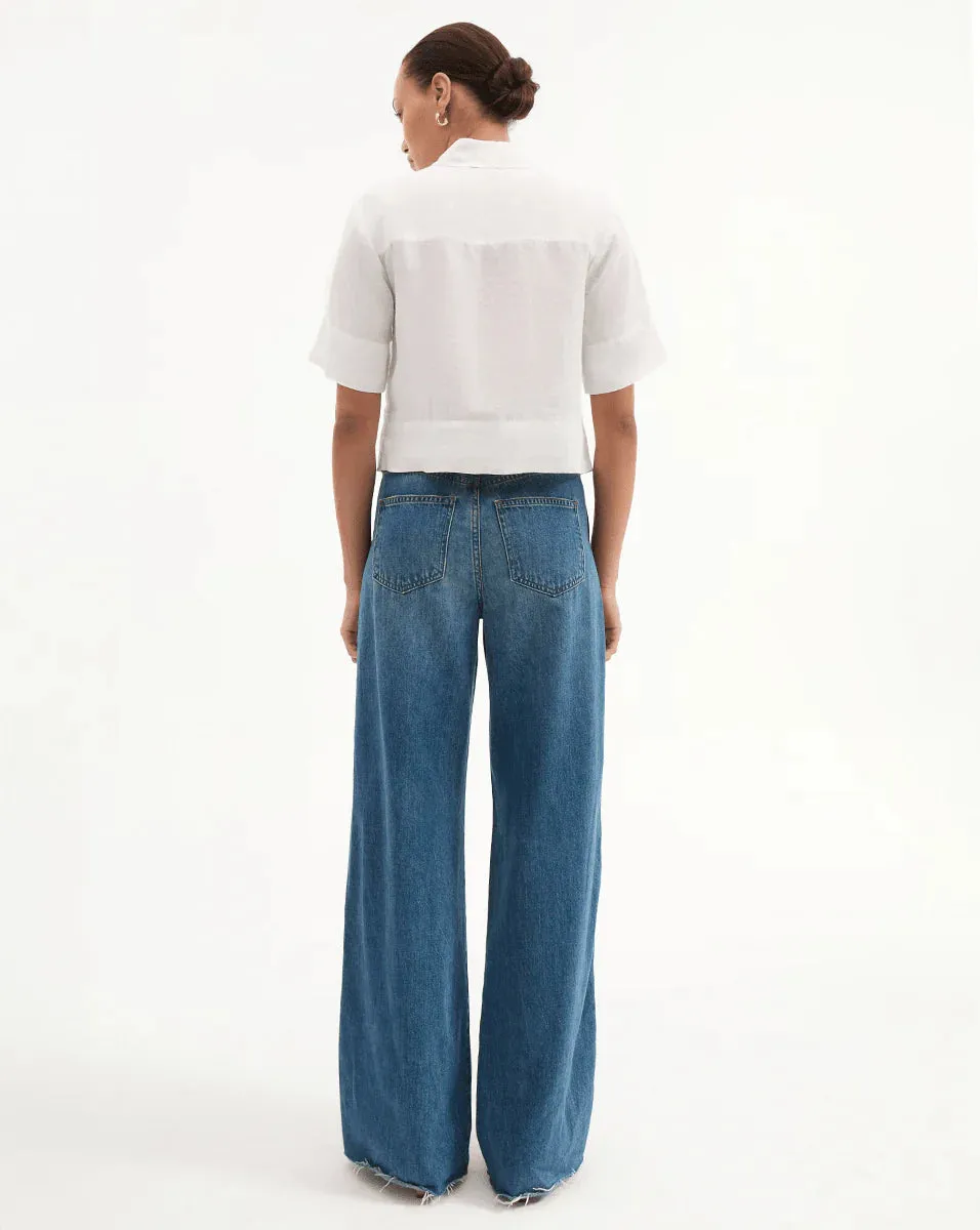 Spruce Linen Top - Off White