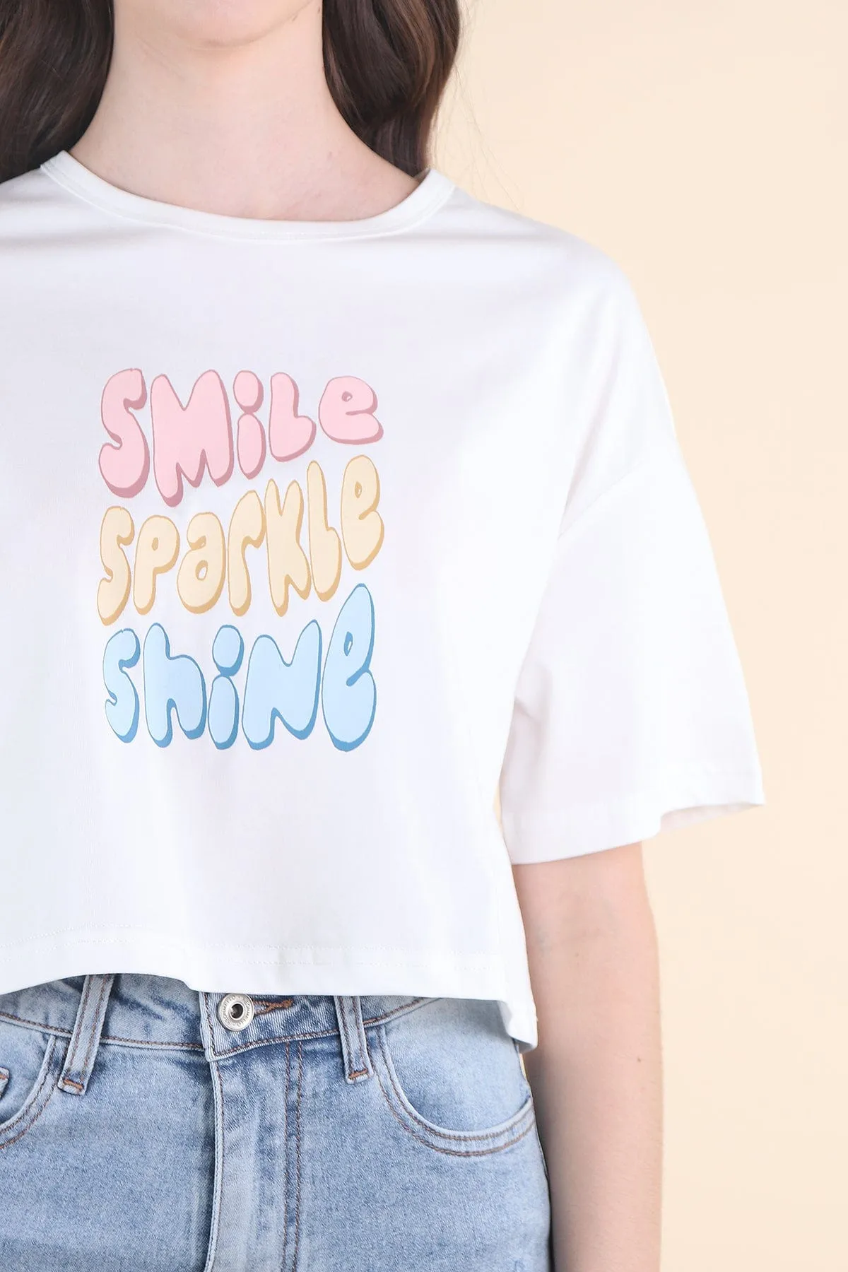 SSS BOXY TEE IN WHITE