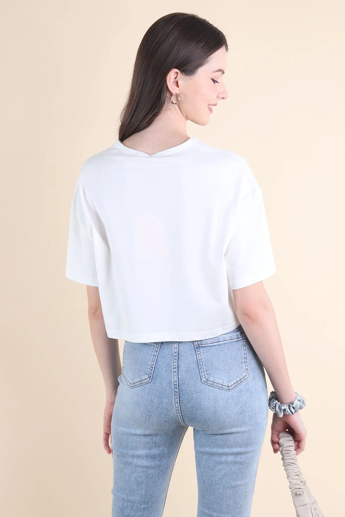 SSS BOXY TEE IN WHITE