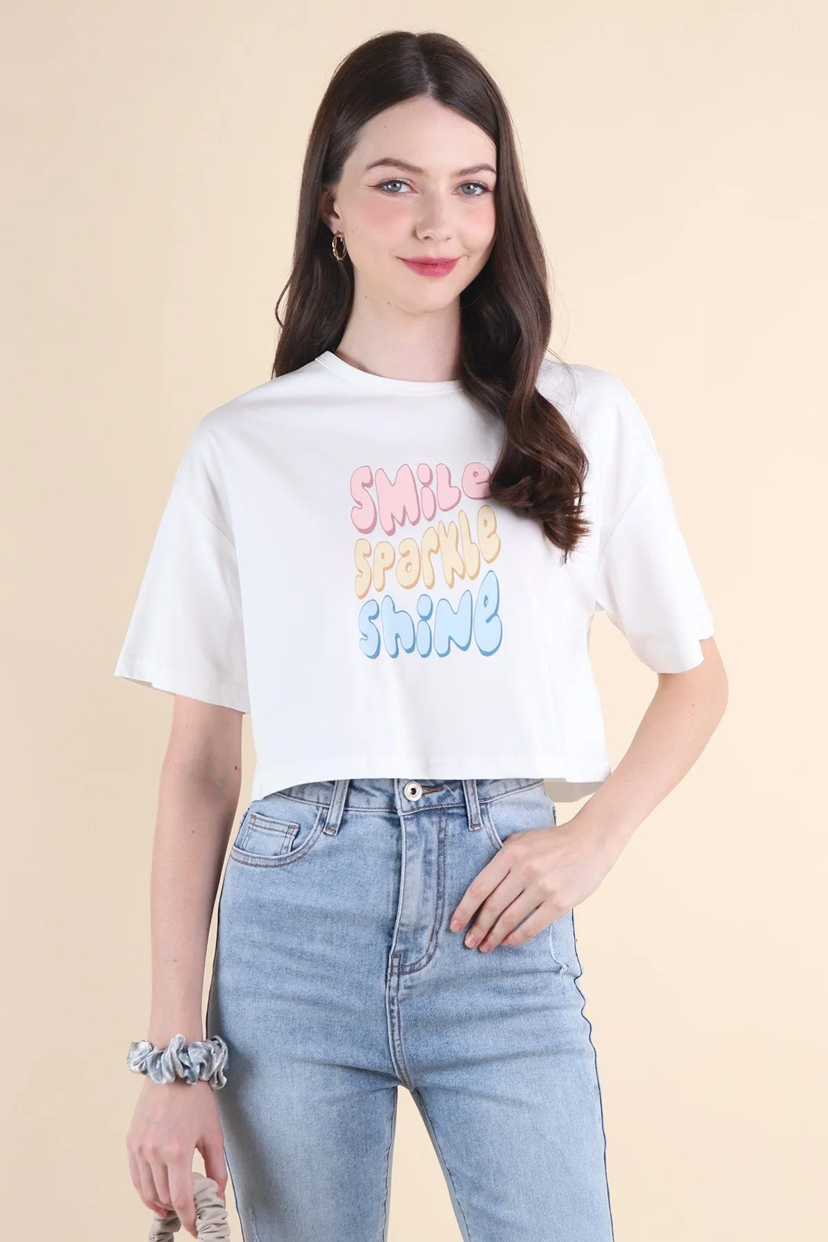 SSS BOXY TEE IN WHITE