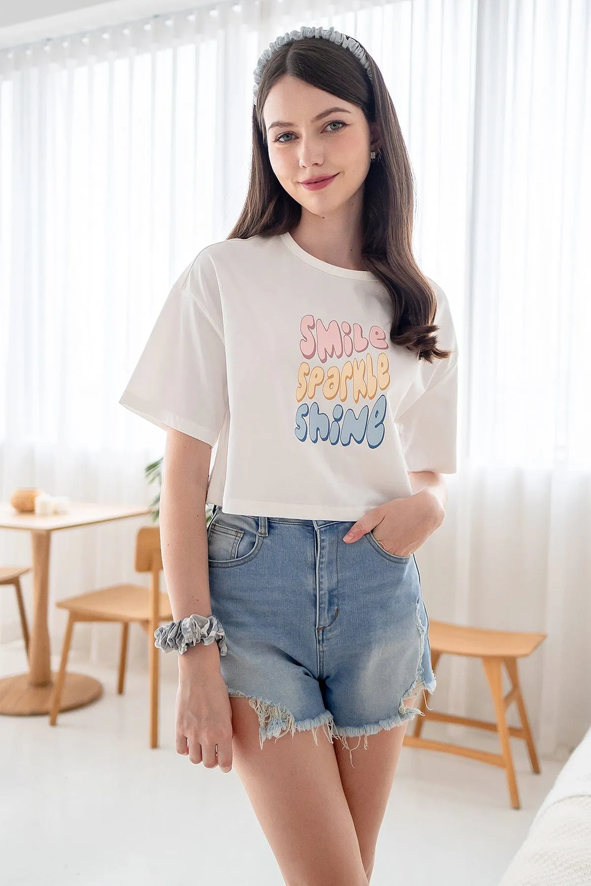 SSS BOXY TEE IN WHITE