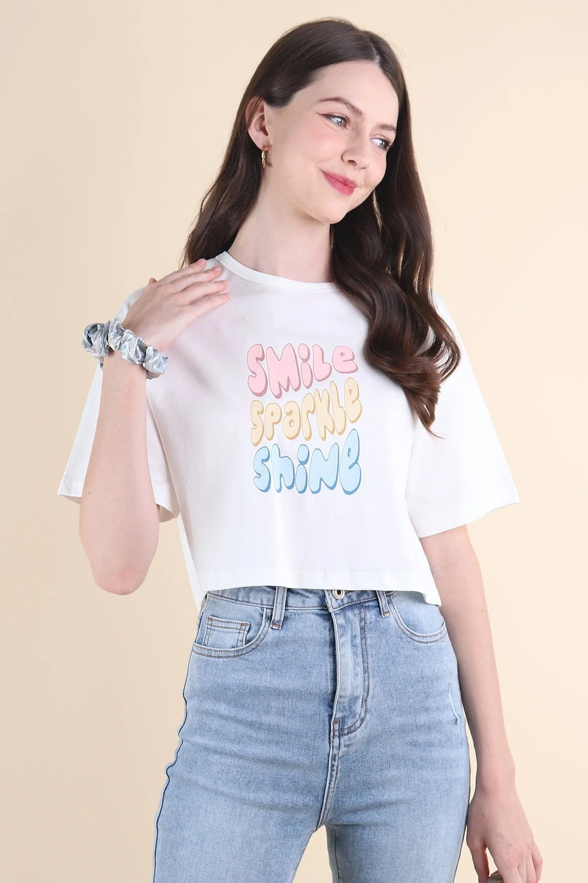 SSS BOXY TEE IN WHITE