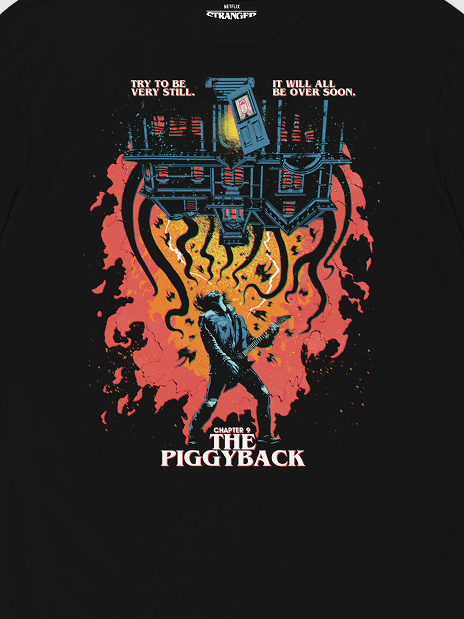 Stranger Things x Butcher Billy The Piggyback Tee [Black]