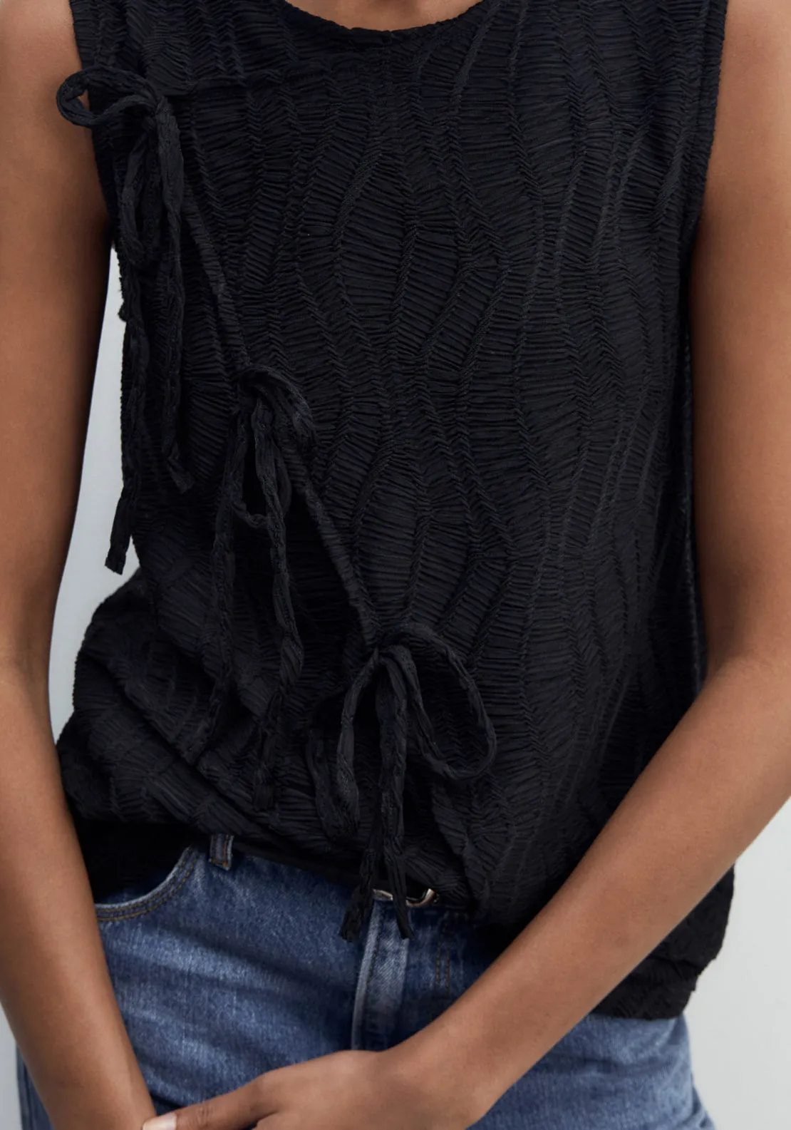 Structured Top - Black