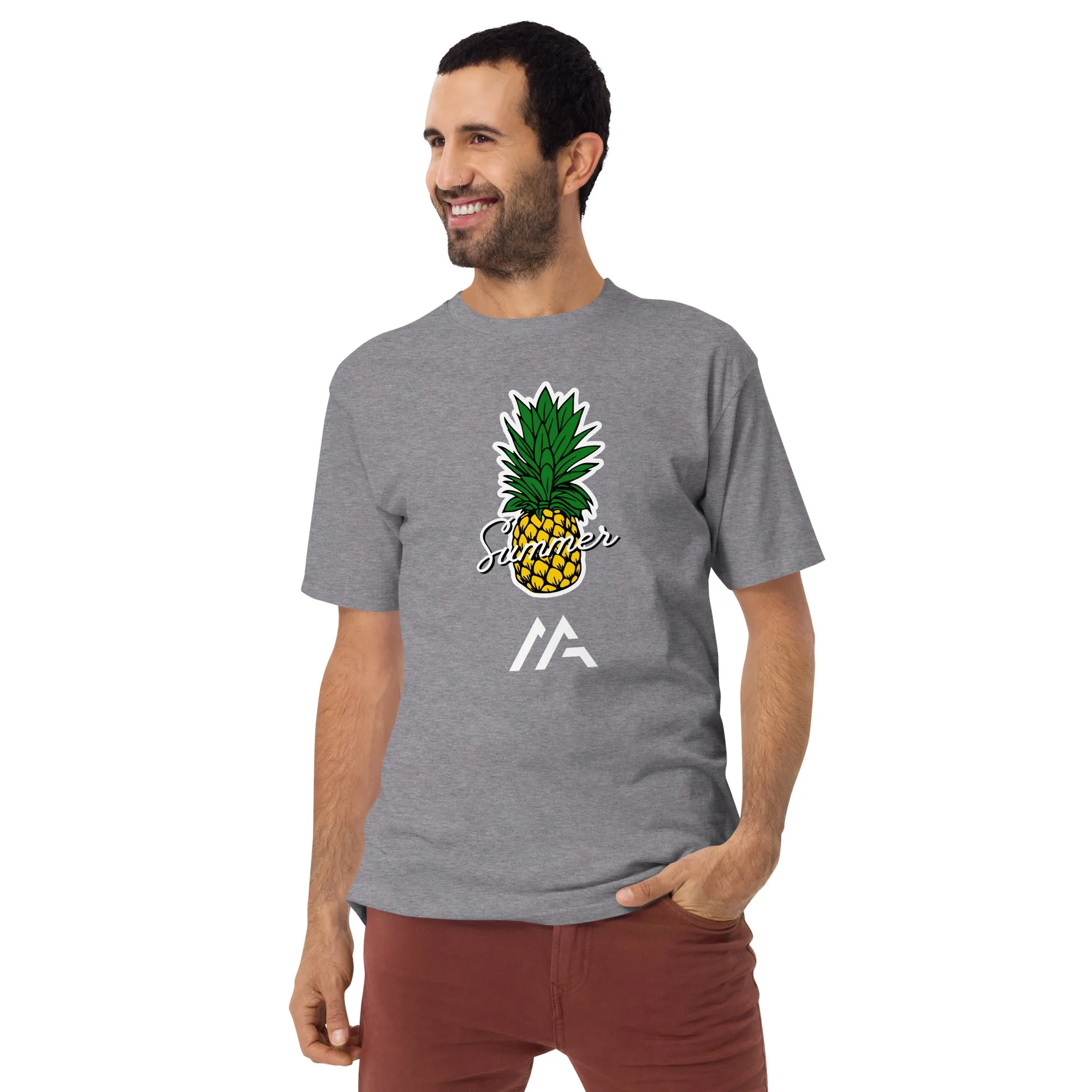SUMMER PINEAPPLE Men’s premium heavyweight tee