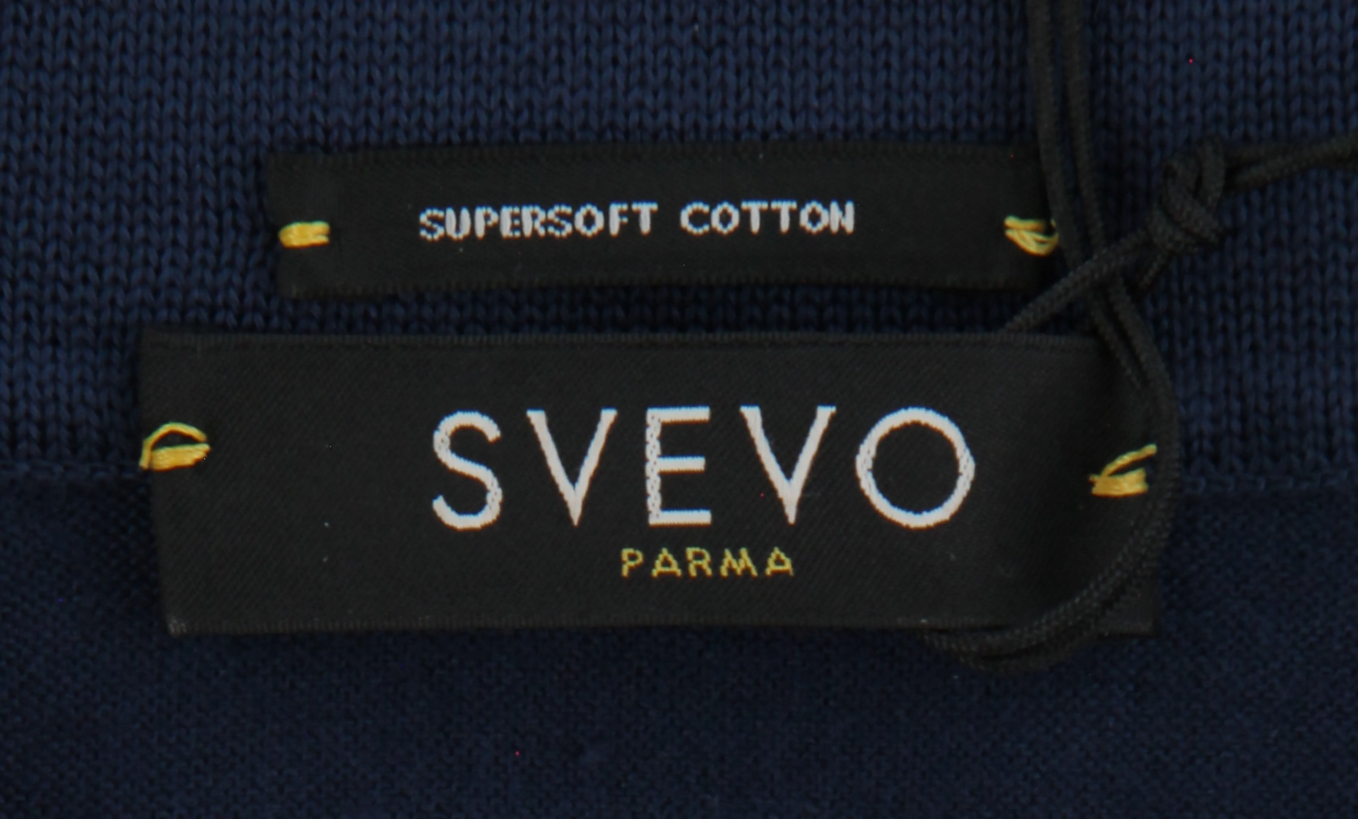 Svevo Parma Navy Blue 1/4 Zip Polo Sweater