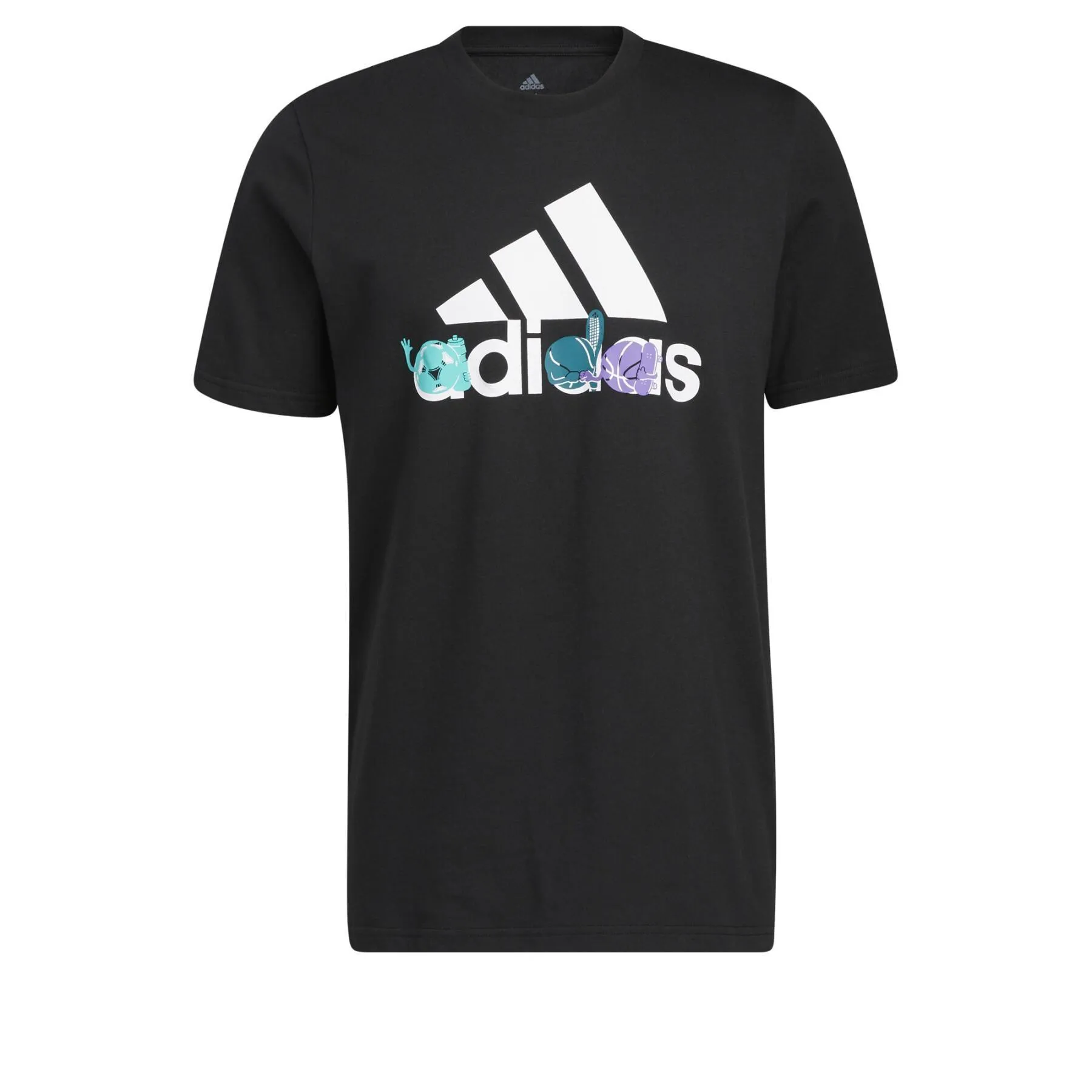 T-SHIRT ADIDAS UOMO MAGLIA TRAINING FITNESS SPORT NERA