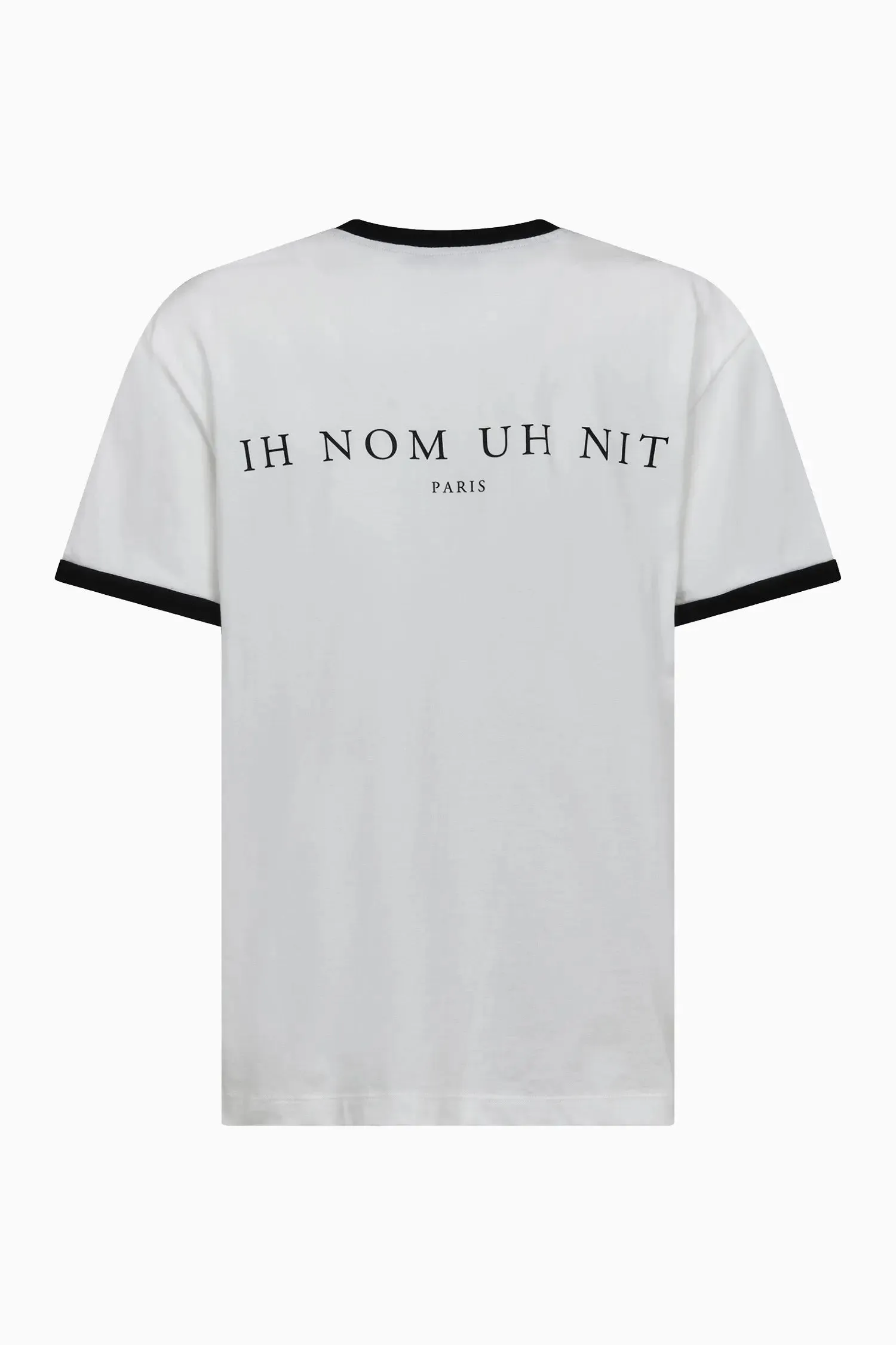 T-shirt with rose-patterned mask