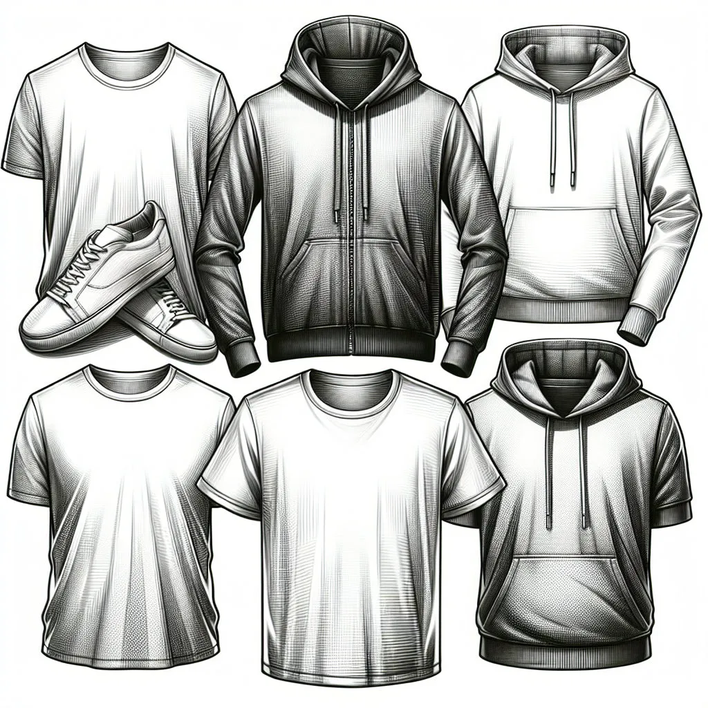 t-shirts and hoodies