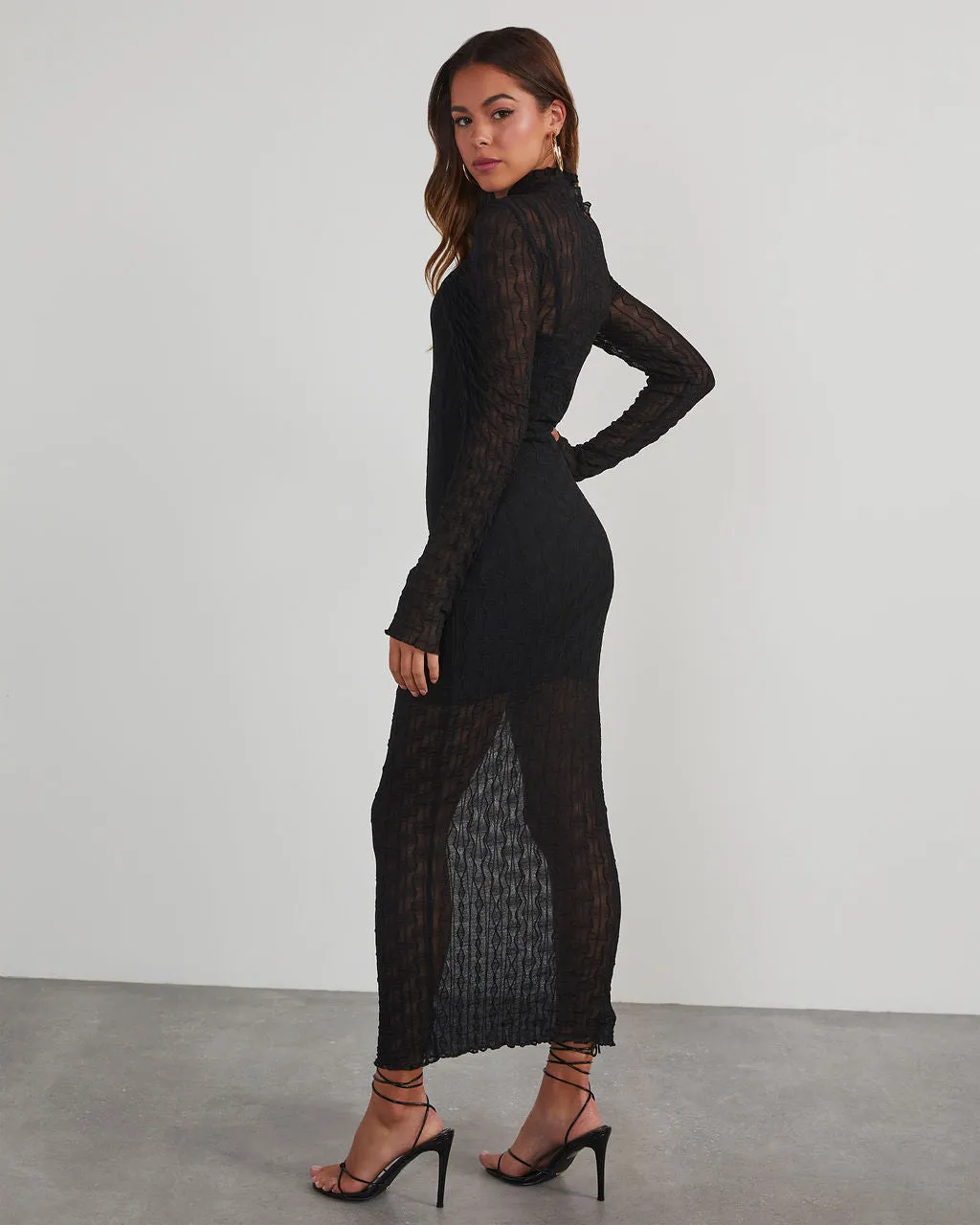Take Me Dancing Long Sleeve Midi Dress