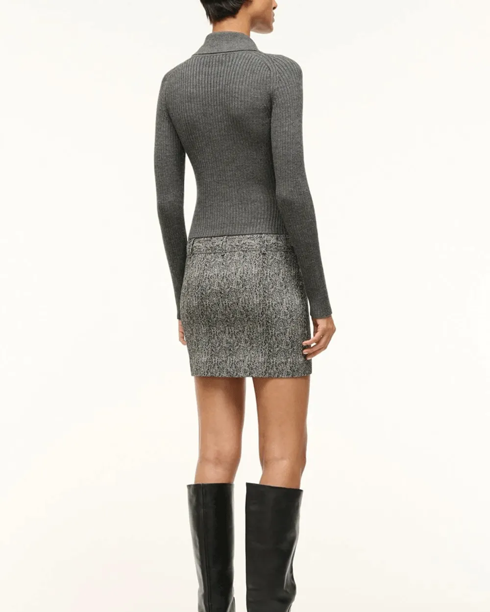 Textured Herringbone Platt Dress