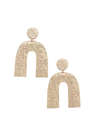 Textured Metal Earring