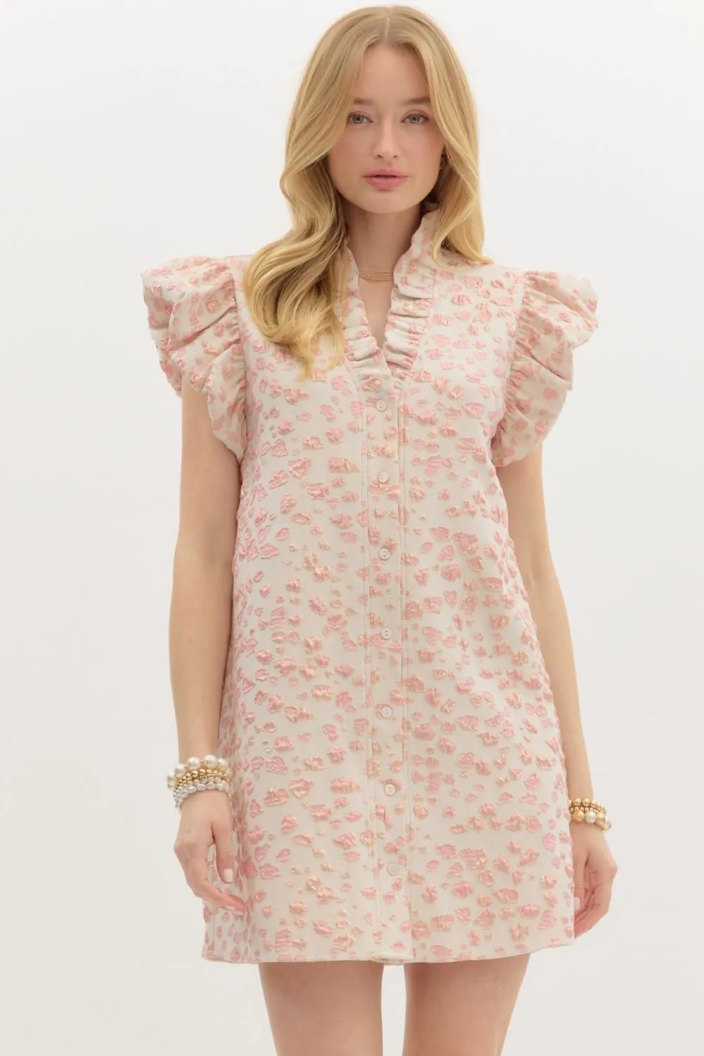 Textured Mini Dress