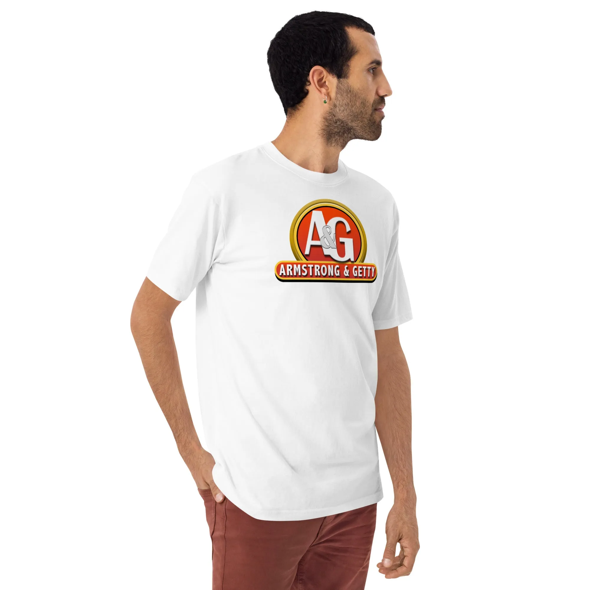 The A&G Ketchup & Mustard Logo Men’s Premium HW Tee