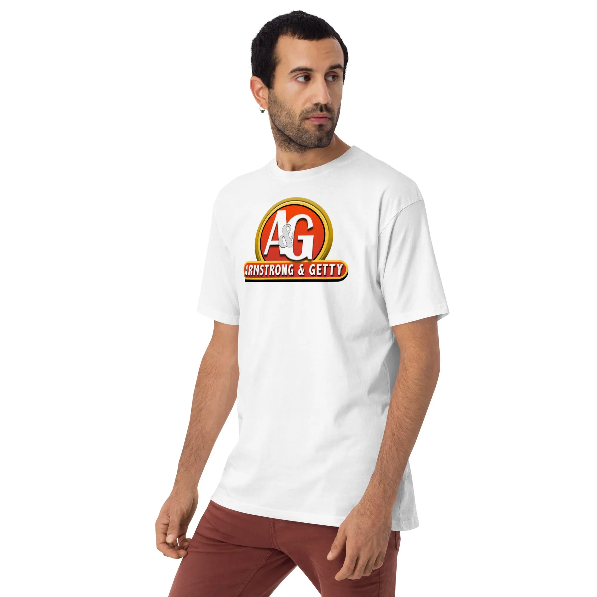 The A&G Ketchup & Mustard Logo Men’s Premium HW Tee
