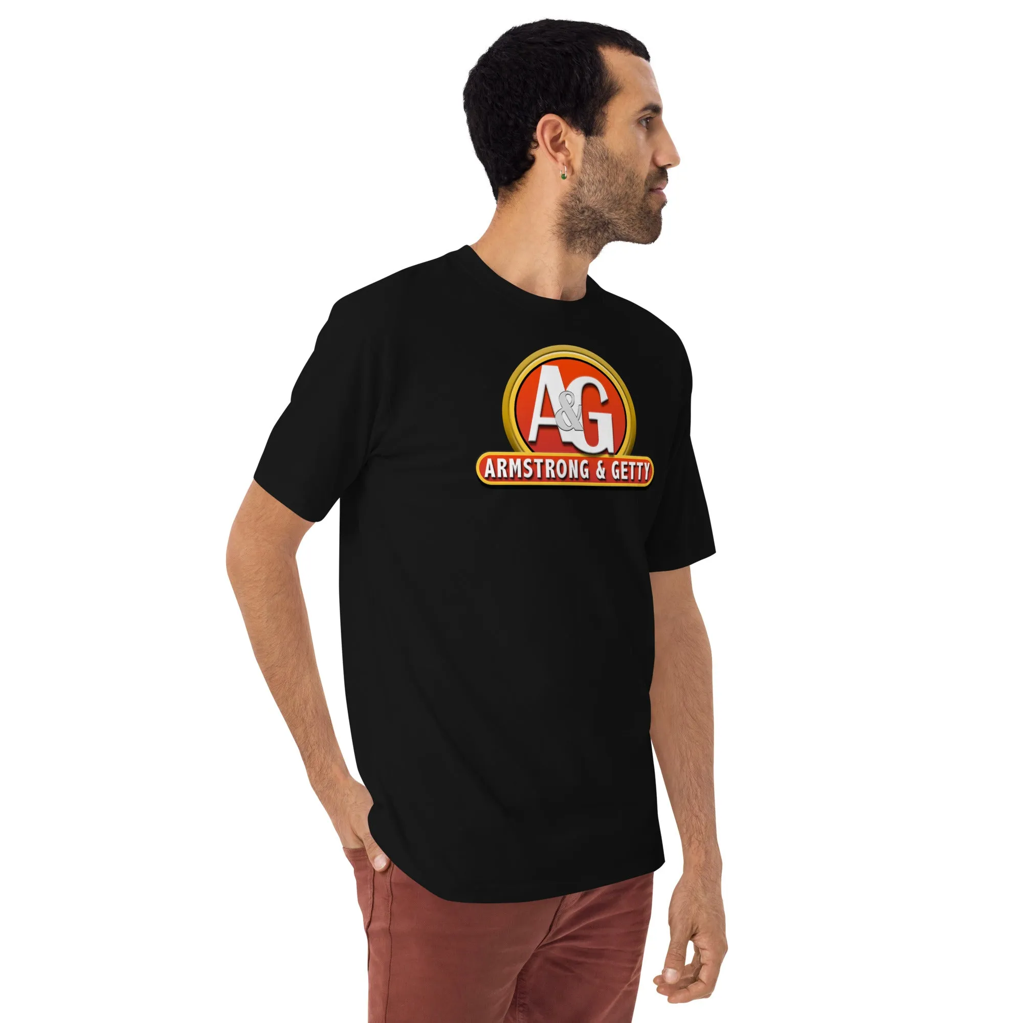 The A&G Ketchup & Mustard Logo Men’s Premium HW Tee