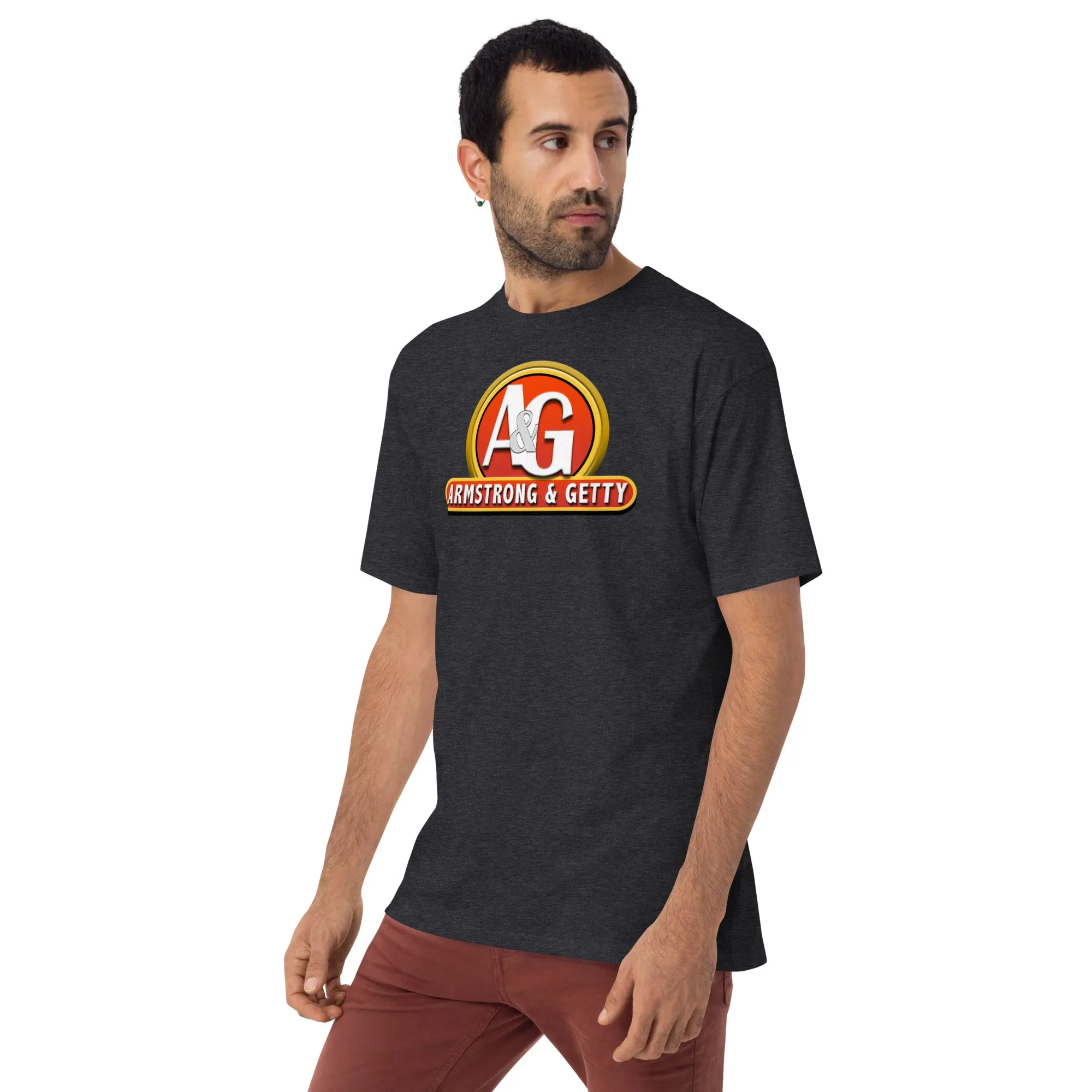 The A&G Ketchup & Mustard Logo Men’s Premium HW Tee
