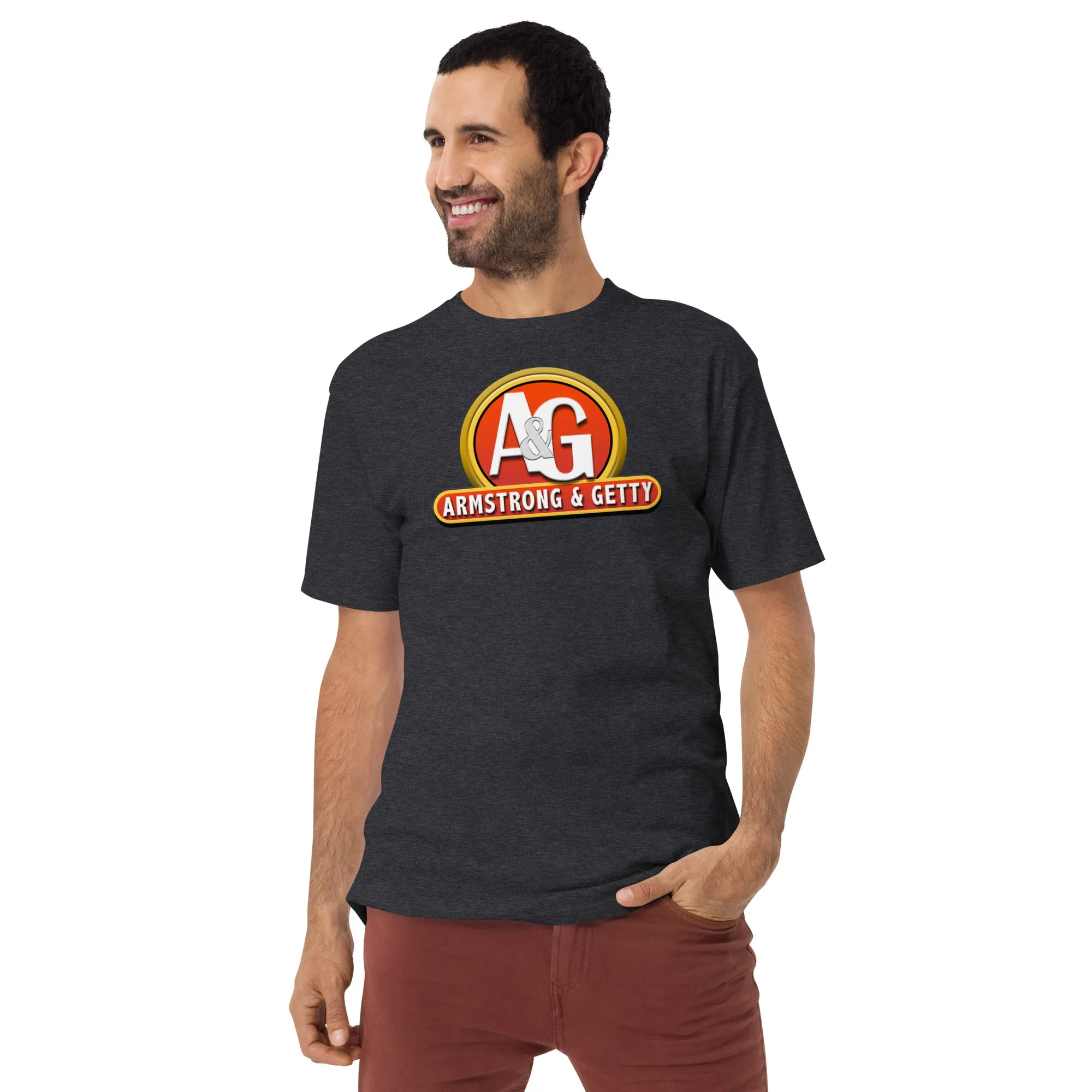 The A&G Ketchup & Mustard Logo Men’s Premium HW Tee
