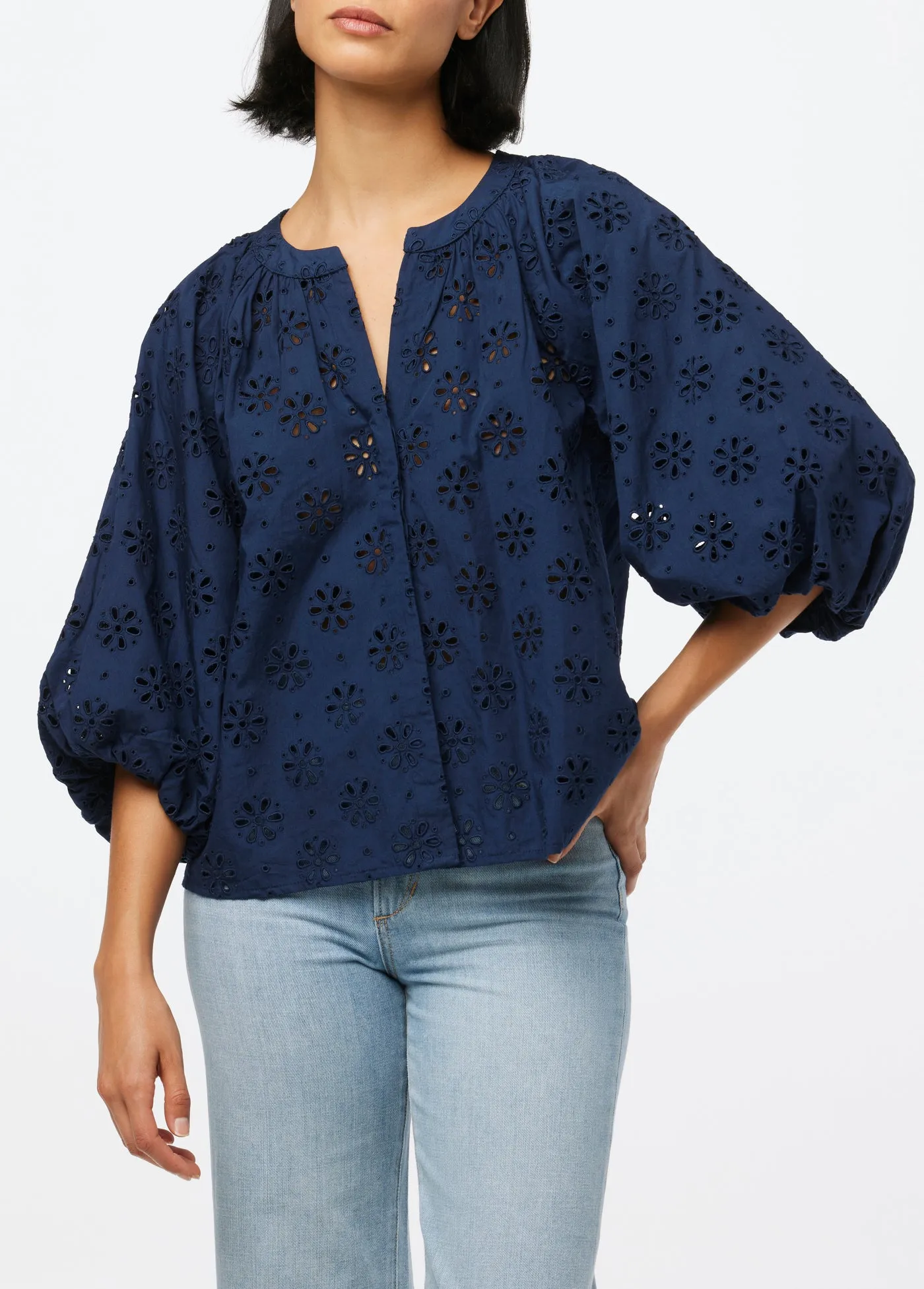 THE ANDIE BRODERIE BLOUSE