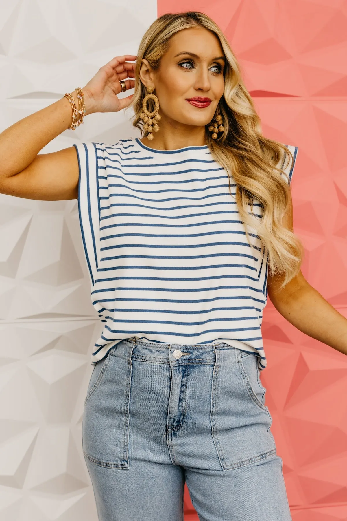 The Jessey Striped Boxy Top