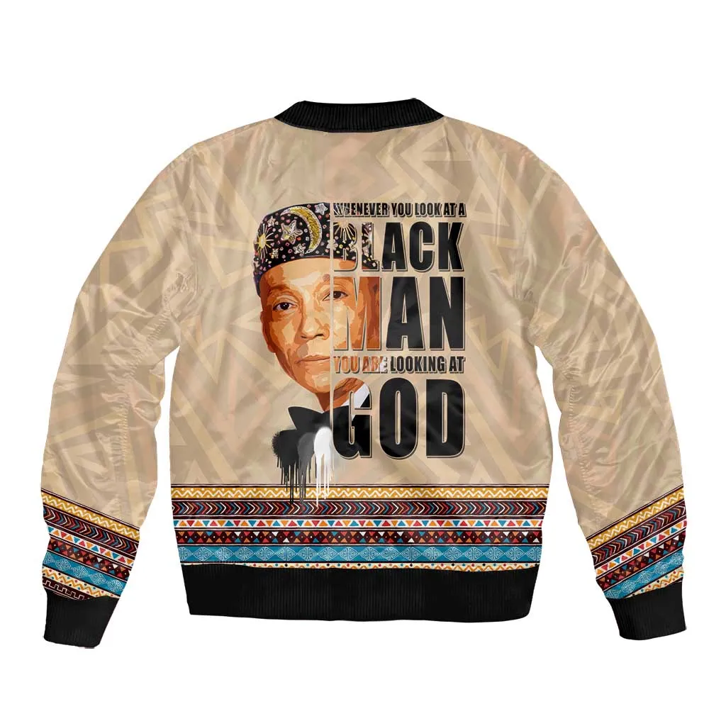 The Most Honorable Elijah Muhammad Bomber Jacket Black Man DT02