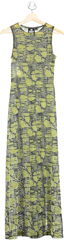 The Ragged Priest Green Sheer Maxi Dress UK 6