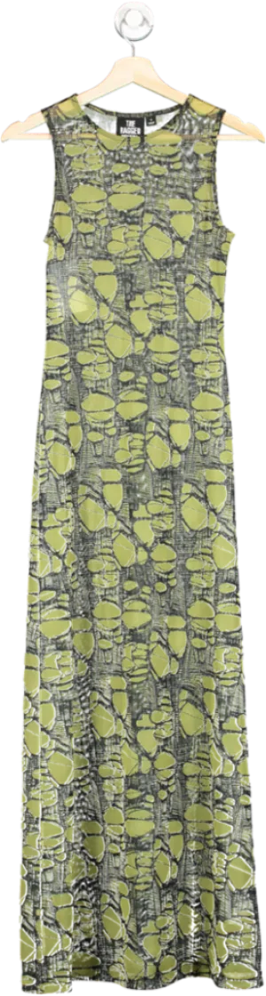 The Ragged Priest Green Sheer Maxi Dress UK 6